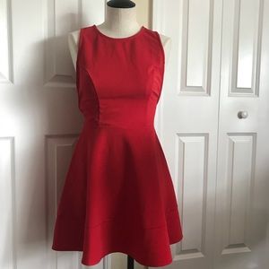 Red party dress